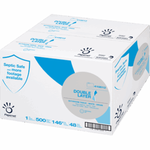 Sofidel Double Layer Soft Bath Tissue Virgin, 500 Sheets, 4" x 3.5" 48 / rl