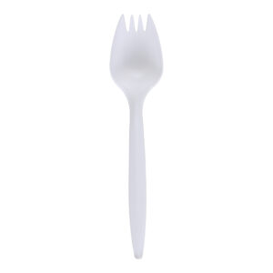 Empress Medium Weight Spork Polypro White Wrapped Dense Pack 1000 / cs