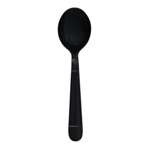 Empress Heavy Weight Soupspoon Polypro Black Wrapped Dense Pack 1000 / cs