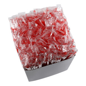 Empress Jumbo Spoon Straw Film Wrapped 10.25" Red Boxed 18 / 300 cs