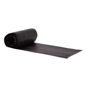 Heritage Bag 30x37 HDPE Black 10.00 Mic Coreless Roll Can Liners 20-30 Gal 20 / 25 cs