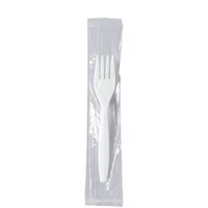 Solo Cup Regal Medium Weight PP Cutlery Kits Fork Individually Wrapped, Napkin 1000 / cs