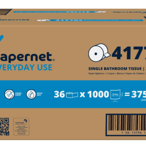 Sofidel Heavenly Soft Small Core Bath White 2-Ply 4.02" x 3.74" 1000 Shts 36 / cs