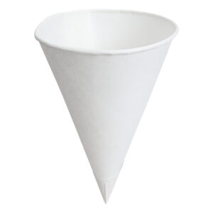 Empress Waxed Cone Cup Rolled Rim 4.5 oz 25 / 200 cs