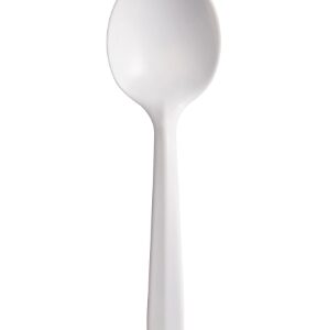 Dart Soup Spoon Medium Weight White, Polypropylene 1000 / cs