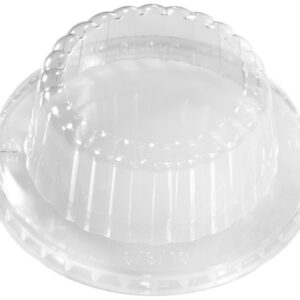 Graphic Packaging Clear PETE Dome Cold Lid For 6/8/10/16 oz Food Containers 10 / 100 cs