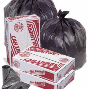 Pitt Plastics 43x48 22 mic Black Hi-D Coreless Can Liner 150 / cs