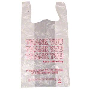 IBS T-Sack 1/6 BL White 12 mic Thank You Print 11x6.5x20.5 1000 / cs