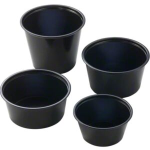 Fabri-Kal 3.25oz. Black Plastic Portion Cup 10 / 250 cs