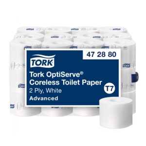 Essity Tork Adv Coreless Bath Tissue Roll 2-Ply White High Capacity 1000 Shts 36 / cs