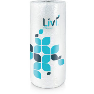 Solaris Livi VPG Kitchen Roll Towel White 2-Ply 9" X 11" 85 Sheets 30 / 85 cs