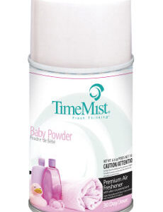 Zep TimeMist Metered Air Freshener Baby Powder 5.3 oz Aerosol 12 / cs